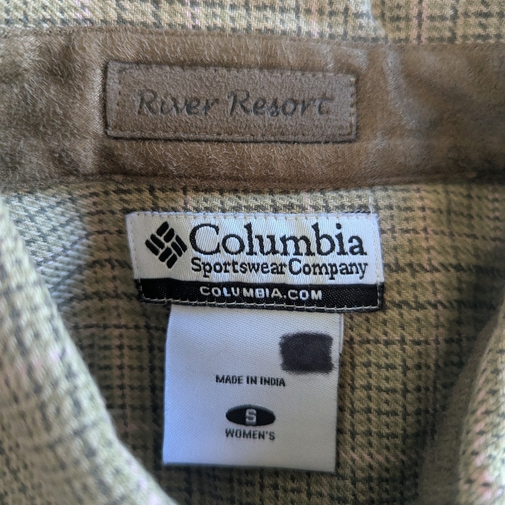 Columbia River Resort Foxy Grove Long Sleeve Shirt Sand Sable Size Small - Picture 3 of 9
